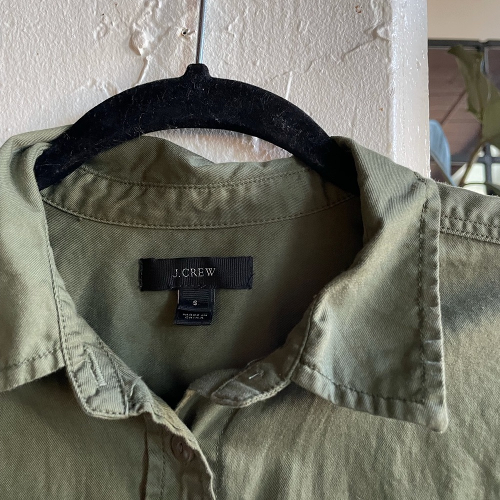 Green Button Up - image 3